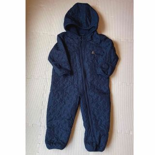 ベビーギャップ(babyGAP)のbabyGap ベビーギャップ　 くまさん刺繍付フード付カバーオール(カバーオール)