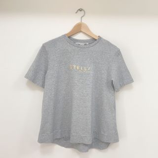 ステラマッカートニー(Stella McCartney)の【美品】ステラマッカートニー ロゴ 半袖 Tシャツ グレー サステナブル(Tシャツ(半袖/袖なし))