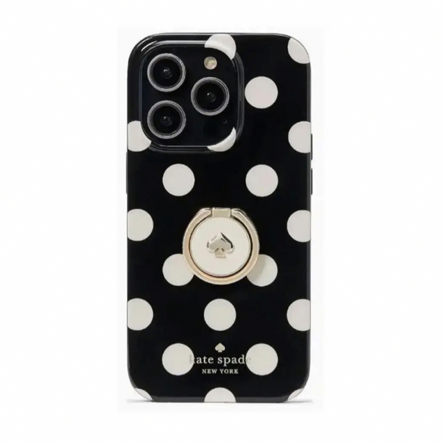 kate spade new york(ケイトスペードニューヨーク)の新品・未開封　ケイトスペード  バンカーリング付iPhone14pro用ケース スマホ/家電/カメラのスマホアクセサリー(iPhoneケース)の商品写真