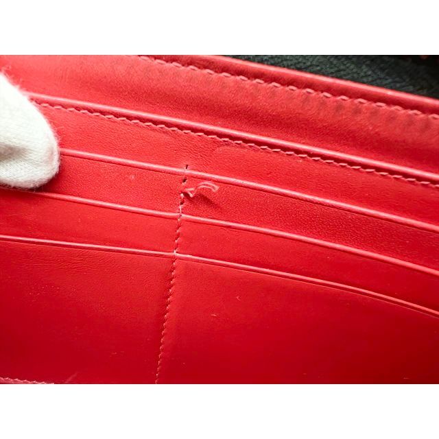 Christian Louboutin(クリスチャンルブタン)の良好品 クリスチャンルブタン スタッズ ラウンド長財布 グレー メンズ メンズのファッション小物(長財布)の商品写真