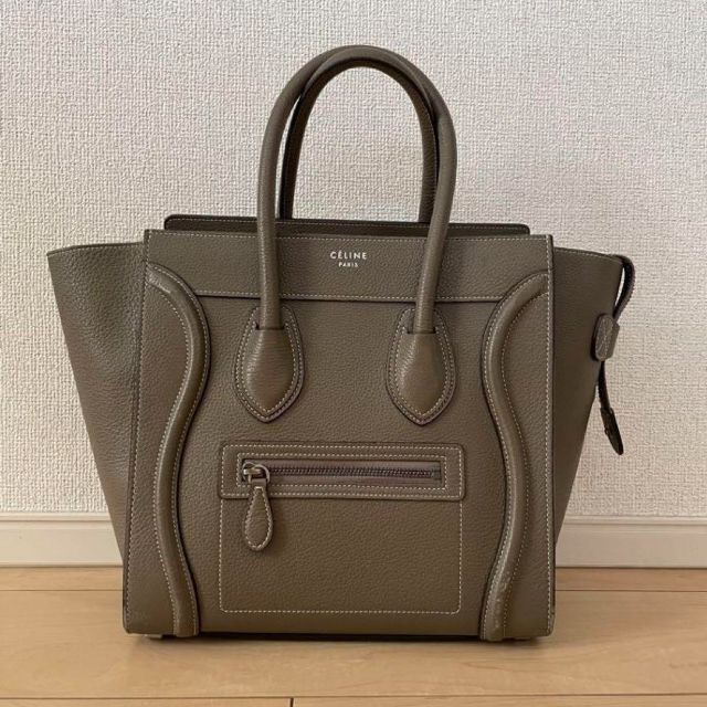 即日発送 celine - CELINE ラゲージマイクロ スリ ハンドバッグ トート