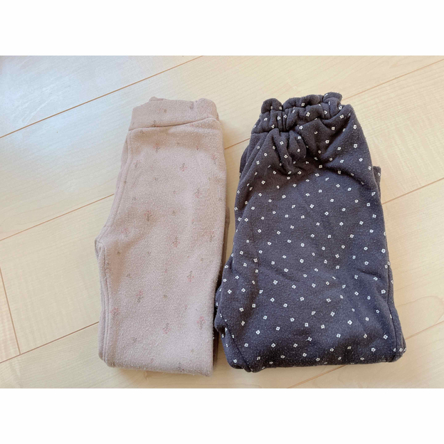 しまむら(シマムラ)のパンツ　裏起毛　2枚セット　100cm キッズ/ベビー/マタニティのキッズ服女の子用(90cm~)(パンツ/スパッツ)の商品写真