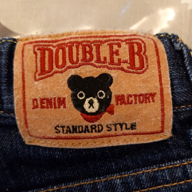 DOUBLE.B(ダブルビー)の🔻値下げ🔻　美品　ベビー　パンツ　90　デニム　ジーンズ　ミキハウス キッズ/ベビー/マタニティのキッズ服女の子用(90cm~)(パンツ/スパッツ)の商品写真