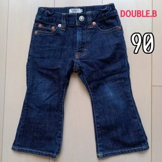 ダブルビー(DOUBLE.B)の🔻値下げ🔻　美品　ベビー　パンツ　90　デニム　ジーンズ　ミキハウス(パンツ/スパッツ)