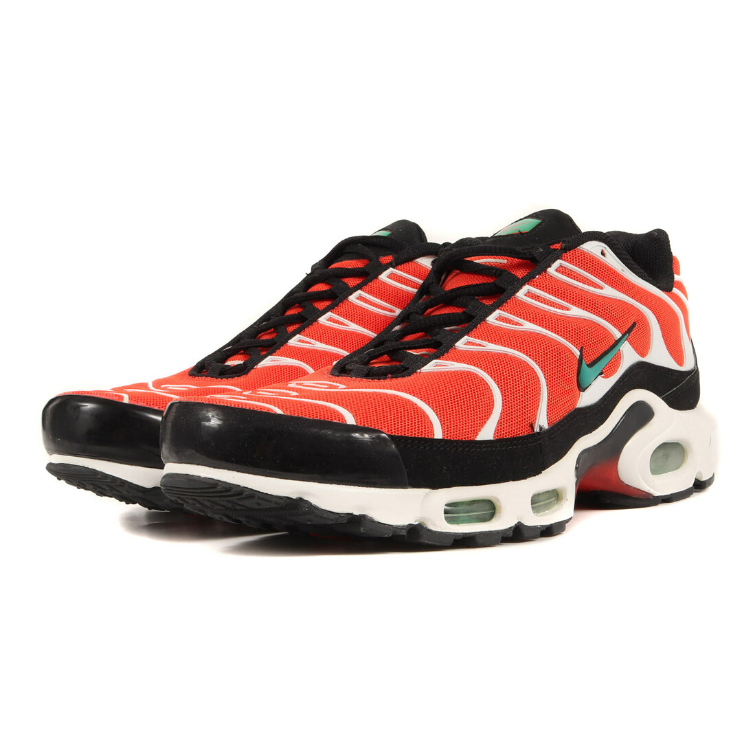 NIKE(ナイキ)のNIKE ナイキ AIR MAX PLUS (852630-801) 2018年 エアマックス プラス チームオレンジ ネプチューングリーン サイズ：US10.5 28.5cm スニーカー 【メンズ】【中古】【美品】 メンズの靴/シューズ(スニーカー)の商品写真