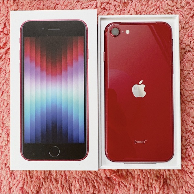 iPhone SE 第3世代 64GB 赤 SIMロック解除済R - スマートフォン本体