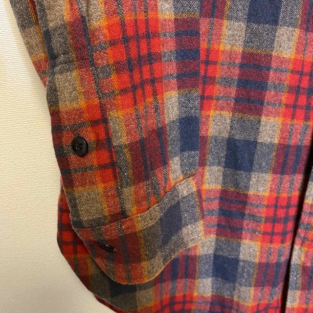 PENDLETON(ペンドルトン)の【訳あり格安出品】70s ペンドルトンネルシャツ ウールシャツ チェックシャツ メンズのトップス(シャツ)の商品写真