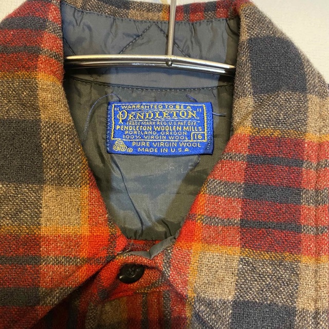 PENDLETON(ペンドルトン)の【訳あり格安出品】70s ペンドルトンネルシャツ ウールシャツ チェックシャツ メンズのトップス(シャツ)の商品写真