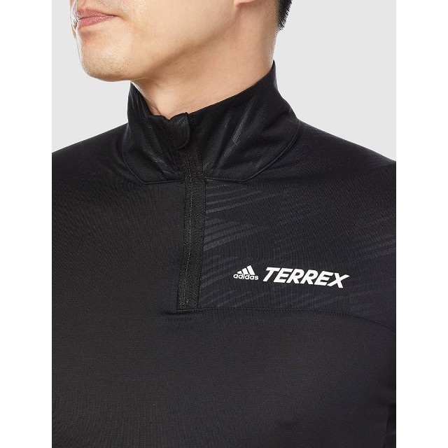 adidas TERREX ハーフジップシャツ Lサイズ 登山 トレッキング