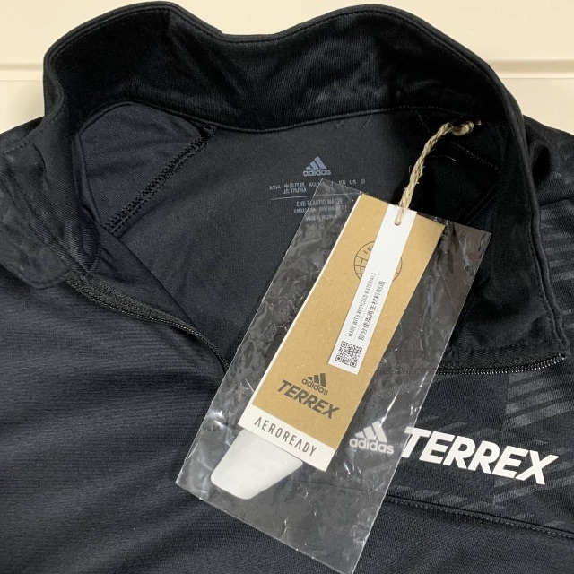 adidas TERREX ハーフジップシャツ Lサイズ 登山 トレッキング