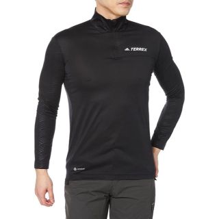 アディダス(adidas)のadidas TERREX ハーフジップシャツ Lサイズ 登山 トレッキング(Tシャツ/カットソー(七分/長袖))