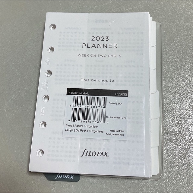 Filofax(ファイロファックス)のfILOFAX ミニ6 リフィルのみ インテリア/住まい/日用品の文房具(ノート/メモ帳/ふせん)の商品写真