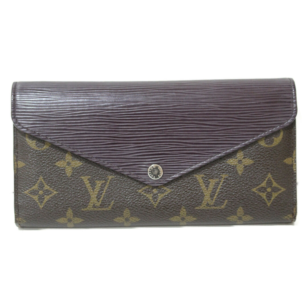 LOUIS VUITTON ポルトフォイユ・マリールーロン M60430 モノグラム エピ ケッチュ 紫系 レザー レディース ウィメンズ 人気 ブランド LV 長財布 三つ折り ボタン松前R56号店