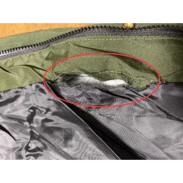 ロングコート 中綿コート ベンチコート スリム オリーブ 4XL やや傷あり メンズのジャケット/アウター(モッズコート)の商品写真