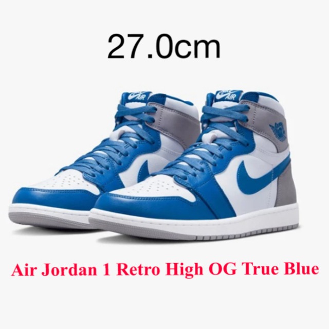 NIKE Air Jordan 1 High OG True Blue 27.0