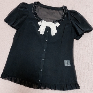 新品♡ レッセパッセ 黒ブラウス