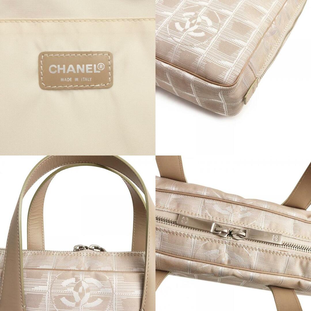 シャネル ニュートラベルライン ブリーフケース ビジネスバッグ ナイロンジャガード カーフスキン レザー ベージュ A15974 CHANEL（美品）