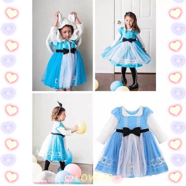 プリンセス コスチューム なりきり ワンピース ドレス  キッズ/ベビー/マタニティのキッズ服女の子用(90cm~)(ワンピース)の商品写真