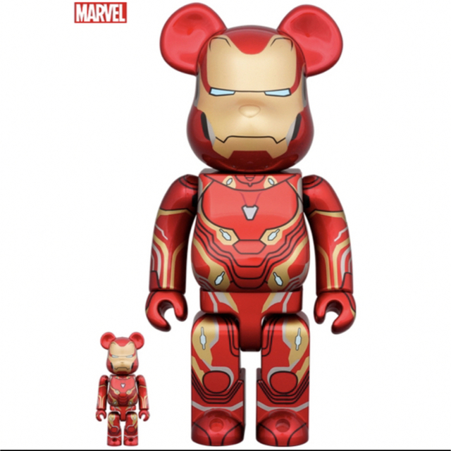 BE@RBRICK IRON MAN MARK 50 100％ & 400％新品未開封未使用品