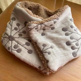 moon様専用♡ふわふわガーゼとボアのネックウォーマー♡北欧②♡ハンドメイド(ネックウォーマー)