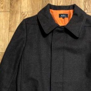 アーペーセー(A.P.C)の初期 フランス製 A.P.C. メルトン ステンカラーコート 茶(ロングコート)