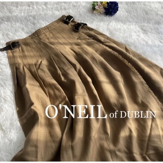 オニールオブダブリン(O'NEIL of DUBLIN)のオニールオブダブリン ラップスカート キルト プリーツ 巻きスカート(ロングスカート)