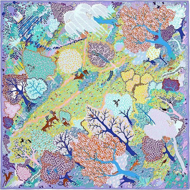 正式的 Hermes - 』 『英国式庭園にて ☆エルメススカーフ☆カレ90