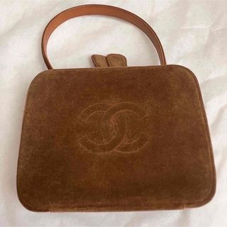 シャネル(CHANEL)のシャネル バニティバッグ スエード ブラウン(ハンドバッグ)