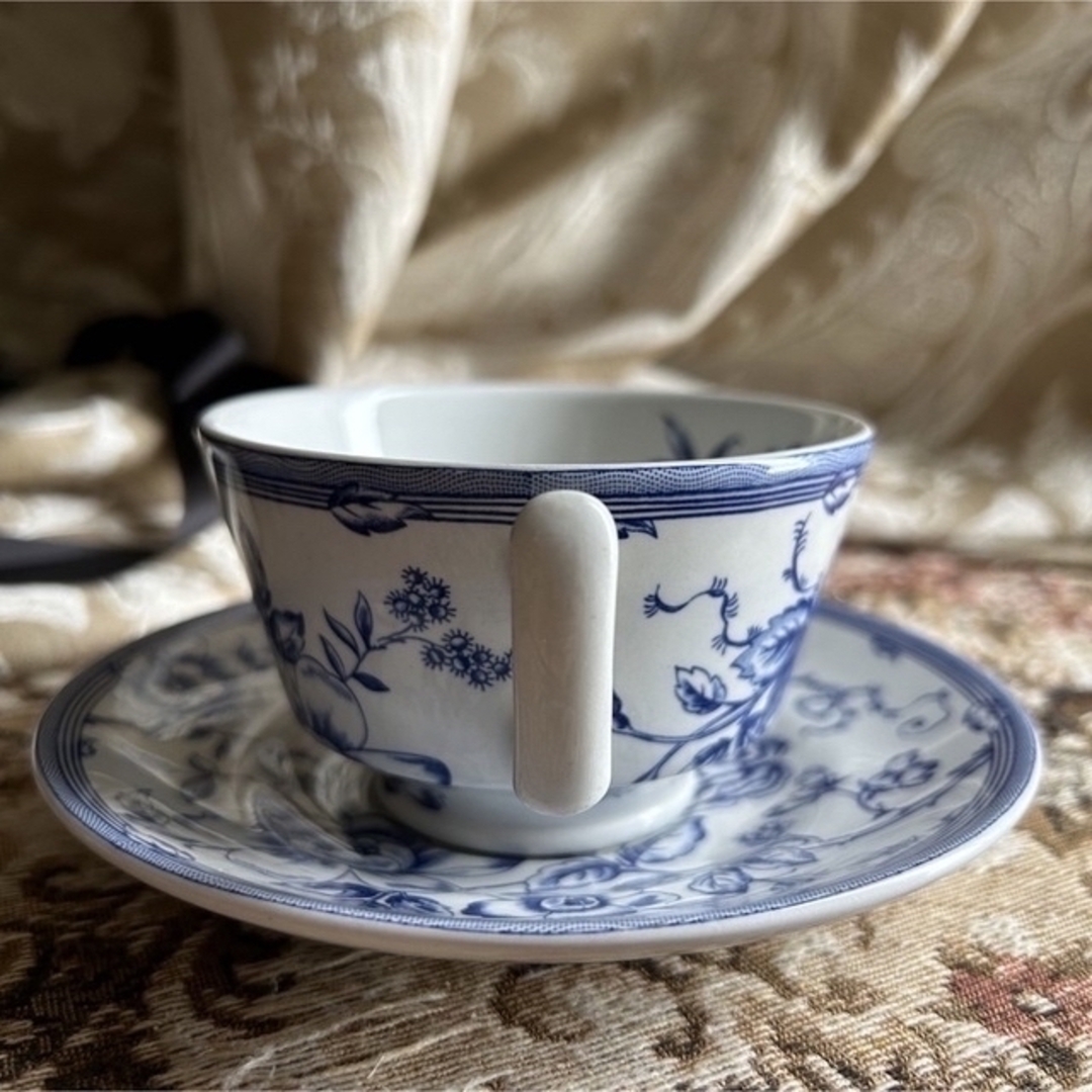 LAURA ASHLEY(ローラアシュレイ)の英国製 【SPODE】Ashley order Clifton カップ&ソーサー インテリア/住まい/日用品のキッチン/食器(食器)の商品写真