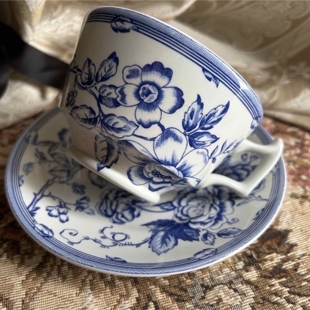 英国製 【SPODE】Ashley order Clifton カップ&ソーサー