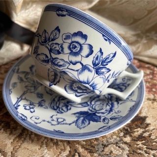 ローラアシュレイ(LAURA ASHLEY)の英国製 【SPODE】Ashley order Clifton カップ&ソーサー(食器)