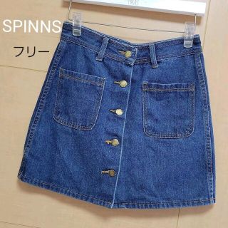 スピンズ(SPINNS)の♥️美品♥️【SPINNS】M (F)インディゴ  デニムミニスカート(ミニスカート)