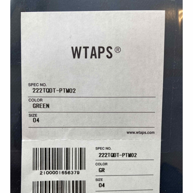 W)taps(ダブルタップス)の新品 Wtaps Seagull 03 Trousers Green XL メンズのパンツ(ワークパンツ/カーゴパンツ)の商品写真