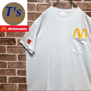 希少 マクドナルド 海外限定 Mロゴ プリント ホワイトTシャツ2XLサイズ新品(Tシャツ/カットソー(半袖/袖なし))