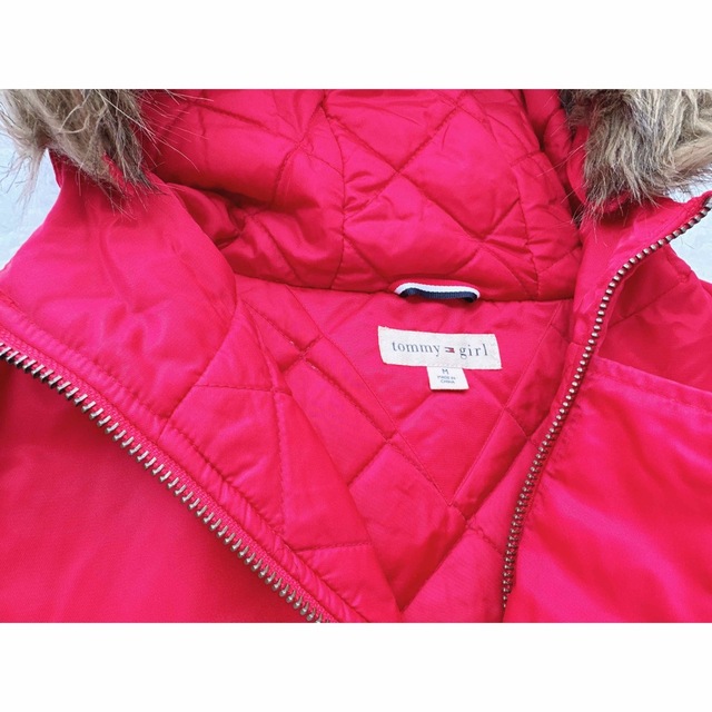 tommy girl トミーガール☆レディースダウンジャケット赤の通販 by MILK PUDDING|トミーガールならラクマ tommy girl ピンク ダウンジャケット