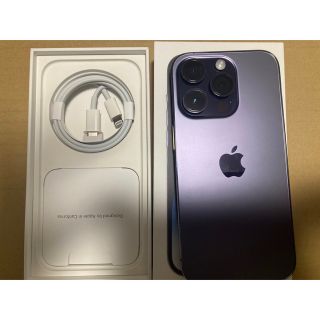 アイフォーン(iPhone)のiPhone14 pro 128g ディープパープル(その他)