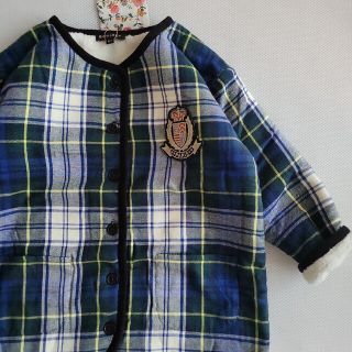 キャラメルベビー&チャイルド(Caramel baby&child )の10Y/Dark Green Check Reversible Jacket(ジャケット/上着)