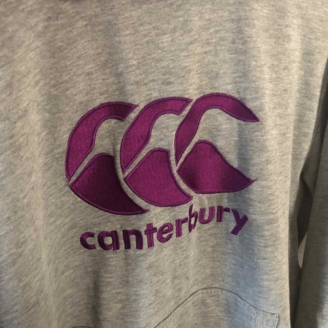 CANTERBURY(カンタベリー)のCanterbury パーカー グレー ワンポイント 古着 メンズのトップス(パーカー)の商品写真