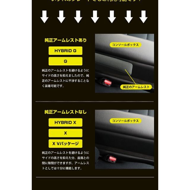 トヨタ(トヨタ)の再値下げシエンタ専用コンソールボックス SHC-1, ノンスリップパッド おまけ 自動車/バイクの自動車(車内アクセサリ)の商品写真