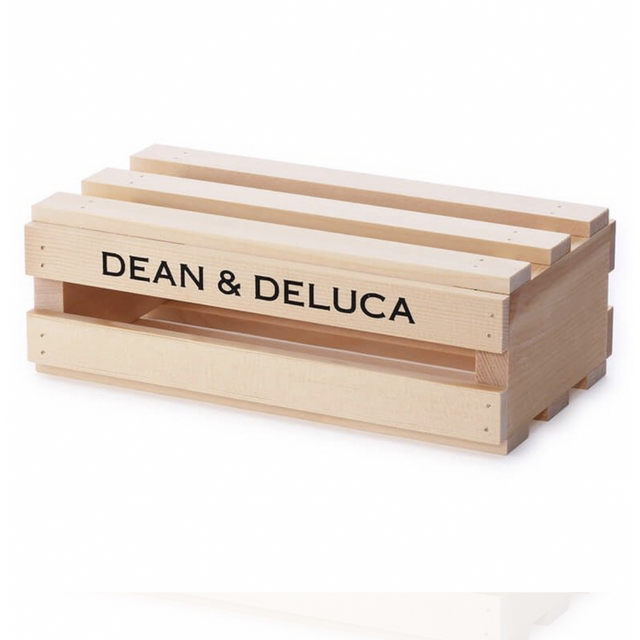 DEAN & DELUCA(ディーンアンドデルーカ)のDEAN & DELUCA ウッドクレートボックス Mサイズ インテリア/住まい/日用品のキッチン/食器(収納/キッチン雑貨)の商品写真