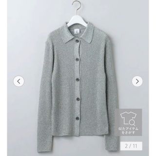 roku 6 ロク　LAME SHIRT CARDIGAN