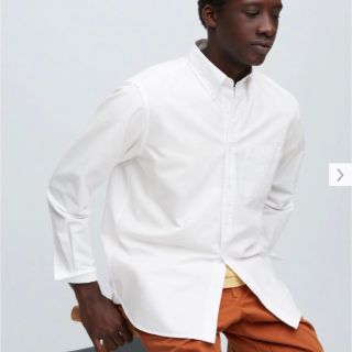 ユニクロ(UNIQLO)のユニクロ　オックスフォードシャツ（長袖）　Ｌ(シャツ)