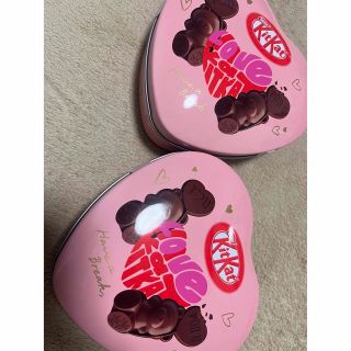 ネスレ(Nestle)のキットカット　ハートフルベアー　ハート缶　くま　バレンタイン(菓子/デザート)