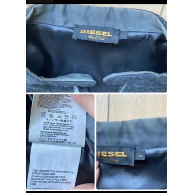 【本日まで出品ラストSALE】DIESEL Black\u0026Goldコートジャケット