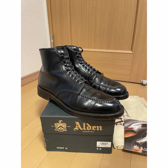 Alden(オールデン)の希少(バリーラスト)Alden オールデン タンカーブーツ コードバン 8D メンズの靴/シューズ(ブーツ)の商品写真