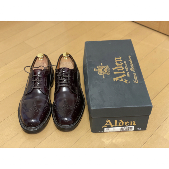 新品未使用　Alden  オールデン　975 7E バーガンディ