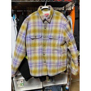 Supreme - Supreme Shearling Lined Flannel Shirt 
