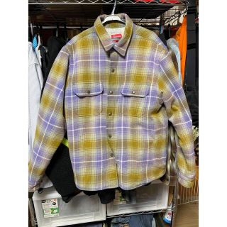 Supreme - Supreme Shearling Lined Flannel Shirt の通販 by けんつ's ...