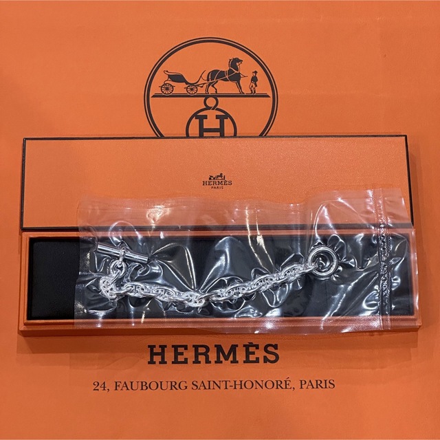 クレッシェンド新品未使用 レア HERMES エルメス シェーヌダンクル MM 16 ブレス