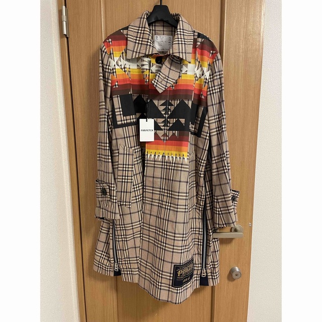 正規通販 sacai サイズ ステンカラーコート PENDLETON sacai 19ss 未